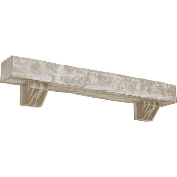 Kit w/ Ashford Corbels, White Washed, 6